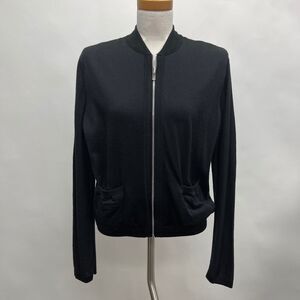 Paul Smith Cardigan Sweater Small Medium Large XL Black 100% Wool Full Zipper